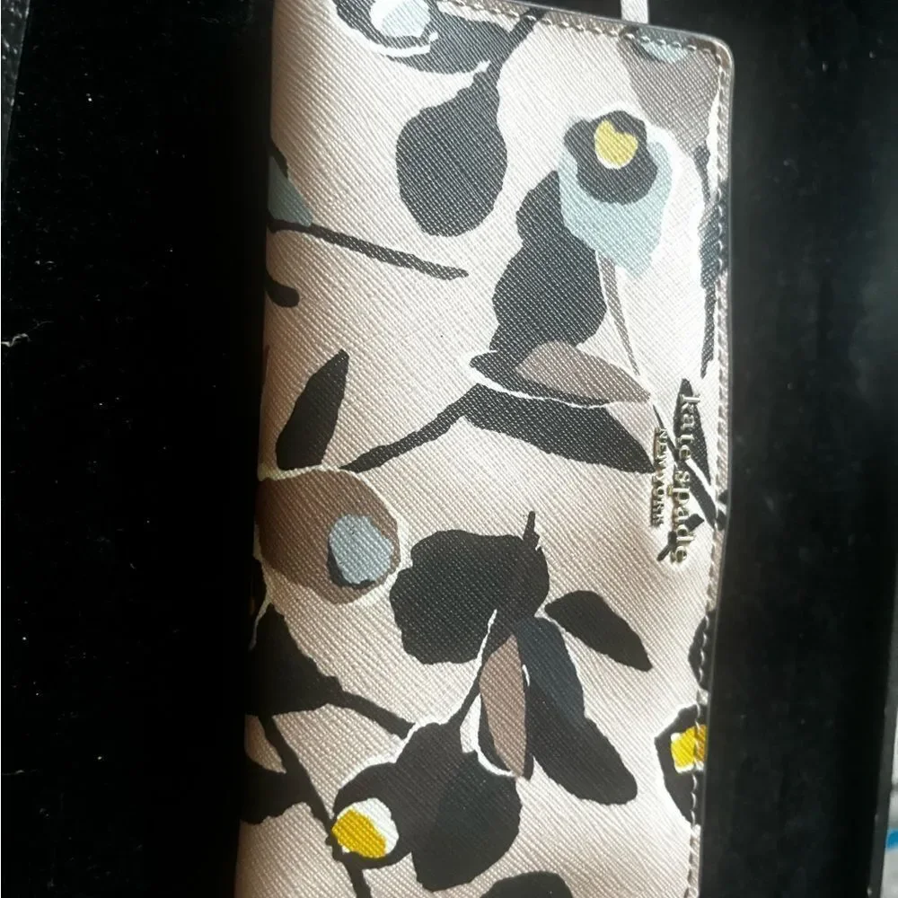 Kate Spade Cameron Paper Rose Pink Continental wallet coin purse id accessory